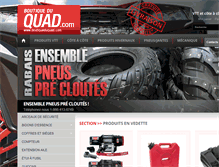 Tablet Screenshot of boutiqueduquad.com